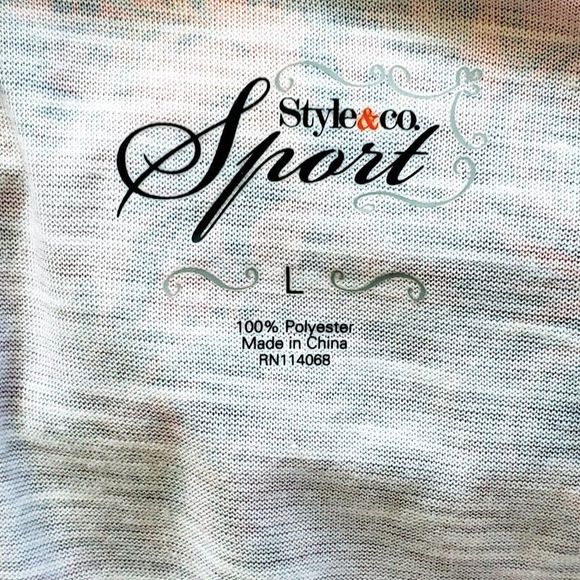 Style&co. High-Low Floral Tee NWOT - Picture 6 of 6